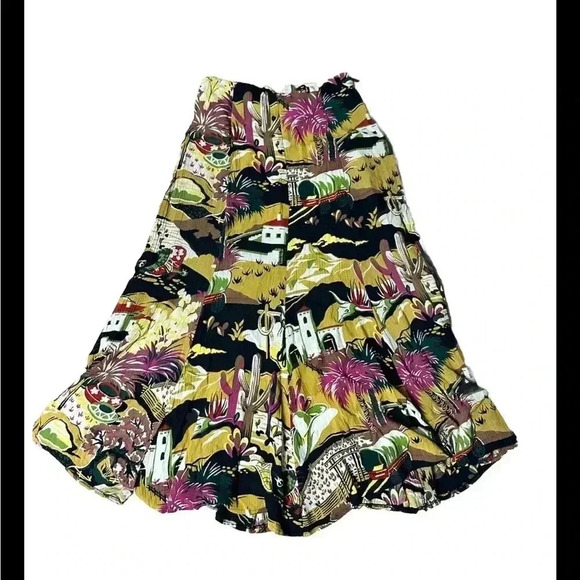 City Clothing Co Dresses & Skirts - Vintage City Clothing Co Southwest Print Midi Skirt Size Small